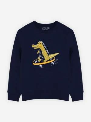WOOOP Bluza "Croco Skate" w kolorze granatowym rozmiar: 128