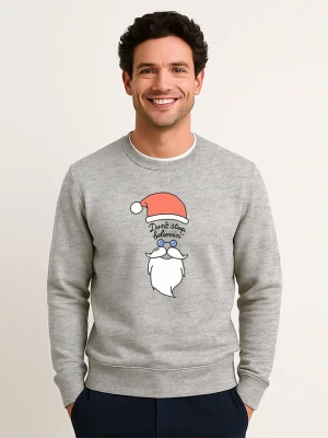 WOOOP Bluza "Dont stop believin" w kolorze szarym rozmiar: L