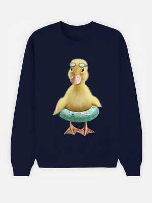 WOOOP Bluza "Duck" w kolorze granatowym rozmiar: S