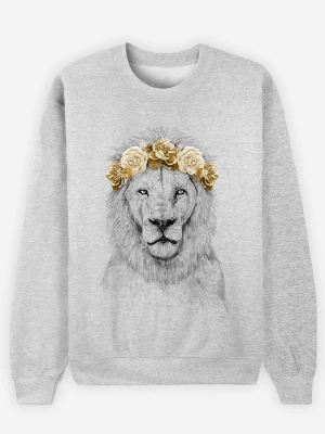 WOOOP Bluza "Festival lion autumn" w kolorze szarym rozmiar: XL