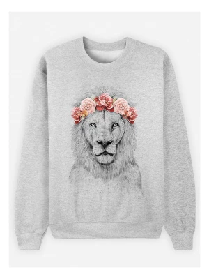 WOOOP Bluza "Festival Lion" w kolorze szarym rozmiar: XS