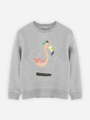 WOOOP Bluza "Flamingo skater" w kolorze szarym rozmiar: 128