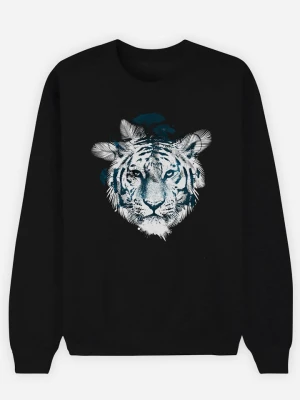 WOOOP Bluza "Frozen Tiger" w kolorze czarnym rozmiar: M
