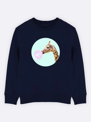 WOOOP Bluza "Giraffe" w kolorze granatowym rozmiar: 152