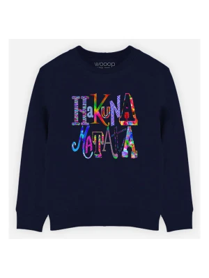 WOOOP Bluza "Hakuna matata" w kolorze granatowym rozmiar: 152