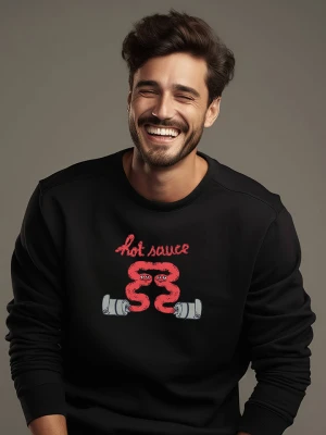 WOOOP Bluza "Hotsauce" w kolorze czarnym rozmiar: XL