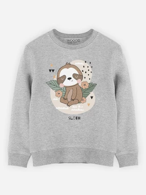 WOOOP Bluza "Jungle Sloth" w kolorze szarym rozmiar: 116