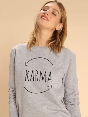 WOOOP Bluza "Karma" w kolorze szarym rozmiar: S