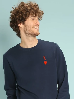 WOOOP Bluza "King" w kolorze granatowym rozmiar: L