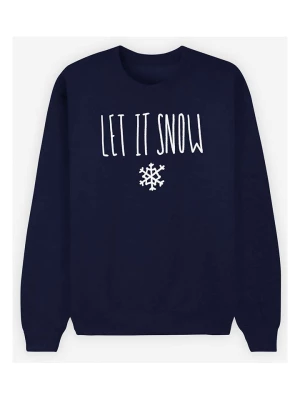 WOOOP Bluza "Let it Snow" w kolorze granatowym rozmiar: L