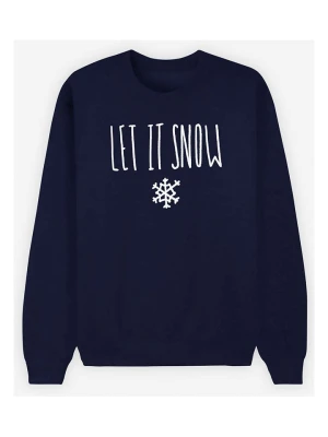 WOOOP Bluza "Let it Snow" w kolorze granatowym rozmiar: M