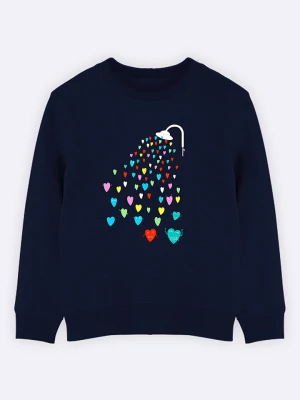WOOOP Bluza "Love Shower" w kolorze granatowym rozmiar: 152