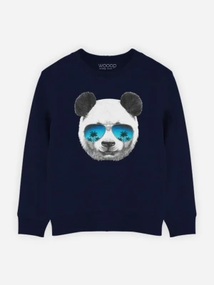 WOOOP Bluza "Panda Sunglasses" w kolorze granatowym rozmiar: 152