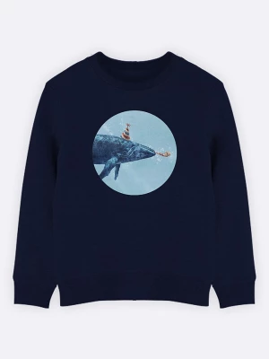 WOOOP Bluza "Party Whale" w kolorze granatowym rozmiar: 104