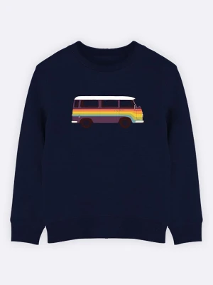 WOOOP Bluza "Rainbow Van" w kolorze granatowym rozmiar: 128
