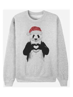 WOOOP Bluza "Santa Panda" w kolorze szarym rozmiar: XS