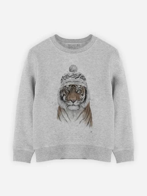 WOOOP Bluza "Siberian Tiger" w kolorze szarym rozmiar: 140