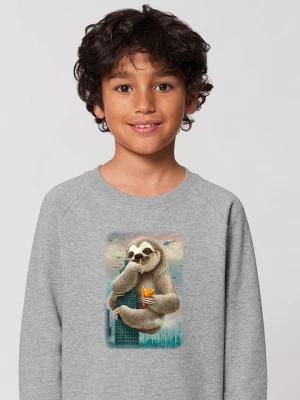 WOOOP Bluza "Sloth Attack" w kolorze szarym rozmiar: 116