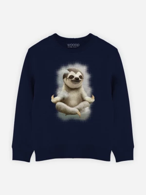 WOOOP Bluza "Sloth Mediatate" w kolorze granatowym rozmiar: 152