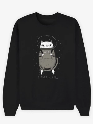 WOOOP Bluza "Space Cat" w kolorze czarnym rozmiar: XL