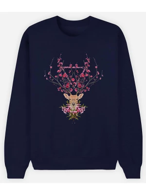 WOOOP Bluza "Spring Deer" w kolorze granatowym rozmiar: S