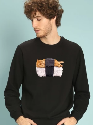 WOOOP Bluza "Sushi Cat" w kolorze czarnym rozmiar: L