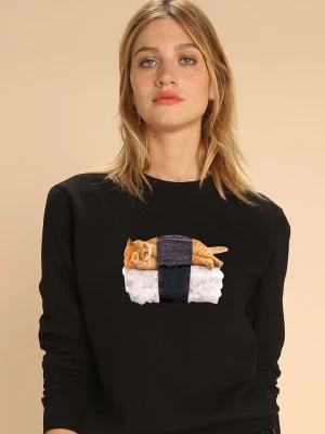 WOOOP Bluza "Sushi Cat" w kolorze czarnym rozmiar: S