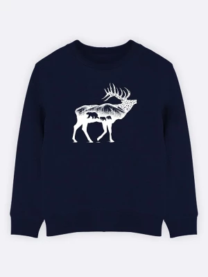 WOOOP Bluza "The elk" w kolorze granatowym rozmiar: 104