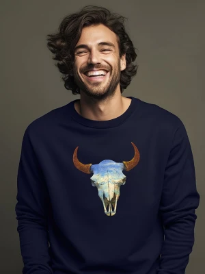 WOOOP Bluza w kolorze granatowym rozmiar: L