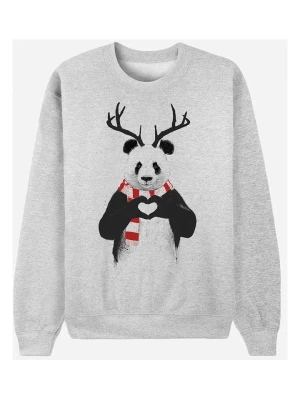 WOOOP Bluza "Xmas Panda" w kolorze szarym rozmiar: M