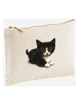 WOOOP Kopertówka "Cute Cat" w kolorze kremowo-czarnym - 24 x 16 cm rozmiar: onesize