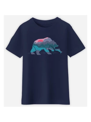 WOOOP Koszulka "Bear country" w kolorze granatowym rozmiar: 140