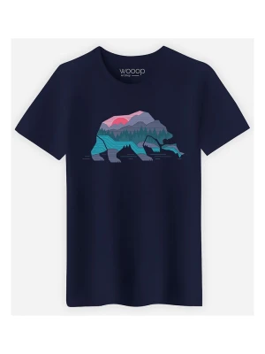 WOOOP Koszulka "Bear Country" w kolorze granatowym rozmiar: XL