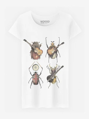 WOOOP Koszulka "Beetles" w kolorze białym rozmiar: XXL