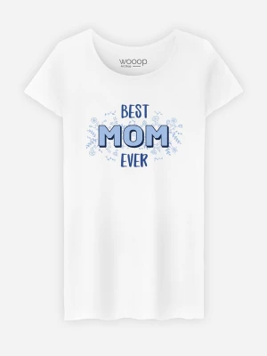 WOOOP Koszulka "Best Mom ever" w kolorze białym rozmiar: M