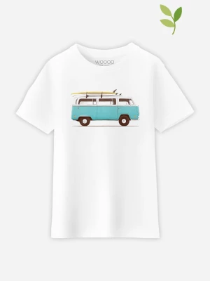 WOOOP Koszulka "Blue Van" w kolorze białym rozmiar: 140