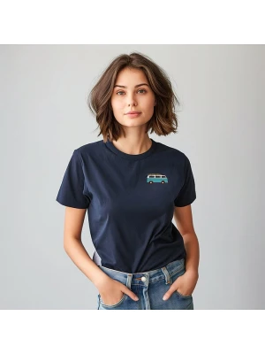 WOOOP Koszulka "Blue van" w kolorze granatowym rozmiar: XL