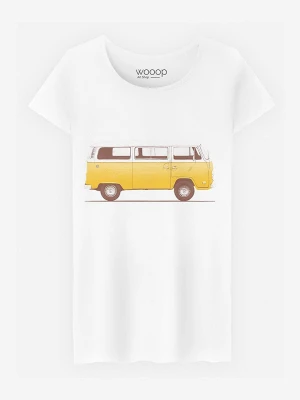 WOOOP Koszulka "Combi" w kolorze białym rozmiar: S