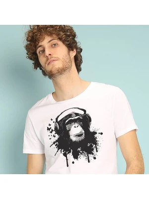 WOOOP Koszulka "Creative Monkey" w kolorze białym rozmiar: XXL