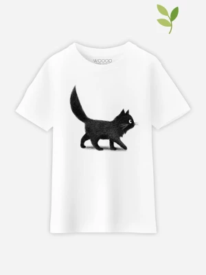 WOOOP Koszulka "Creeping Cat" w kolorze białym rozmiar: 104