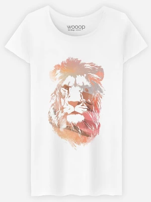 WOOOP Koszulka "Desert Lion" w kolorze białym rozmiar: S