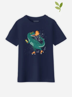 WOOOP Koszulka "Dino Rollers" w kolorze granatowym rozmiar: 128