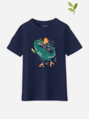 WOOOP Koszulka "Dino Rollers" w kolorze granatowym rozmiar: 152