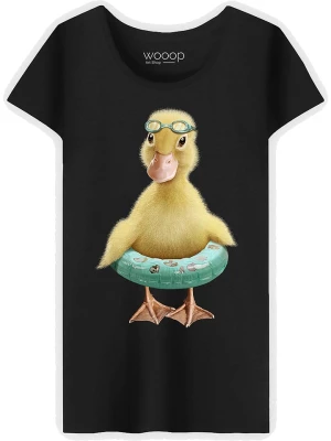 WOOOP Koszulka "Duck Bouee" w kolorze czarnym rozmiar: XL