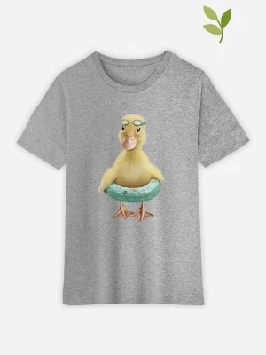 WOOOP Koszulka "Duck bouee" w kolorze szarym rozmiar: 140