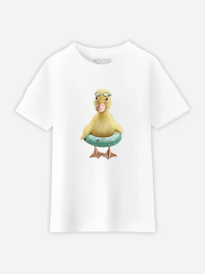 WOOOP Koszulka "Duck" w kolorze białym rozmiar: 152