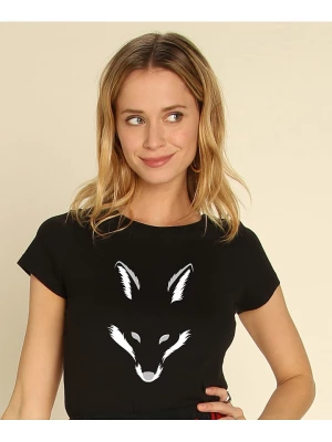 WOOOP Koszulka "Foxy Shape" w kolorze czarnym rozmiar: M