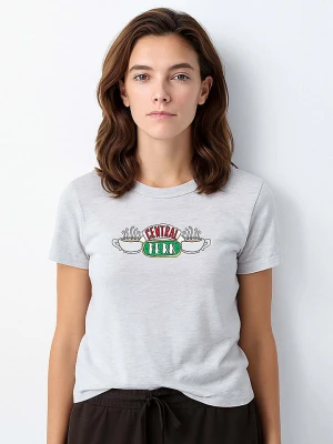 WOOOP Koszulka "Friends central perk" w kolorze szarym rozmiar: S