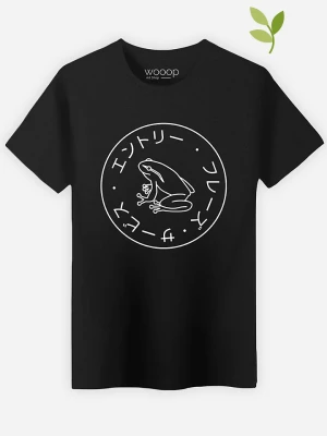 WOOOP Koszulka "Frog Society" w kolorze czarnym rozmiar: M