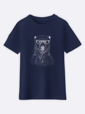 WOOOP Koszulka "Geek bear" w kolorze granatowym rozmiar: 116